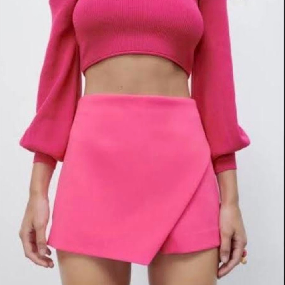 Zara Hot Pink Mini Skirt
